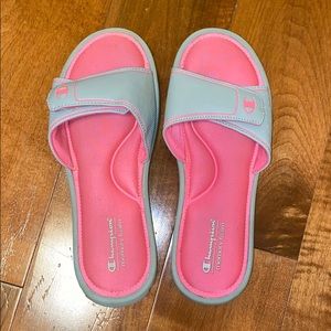 Champion pink sandals